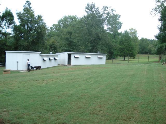 Kennel buildings and exercise yard at Old Salem Kennel, Inc.